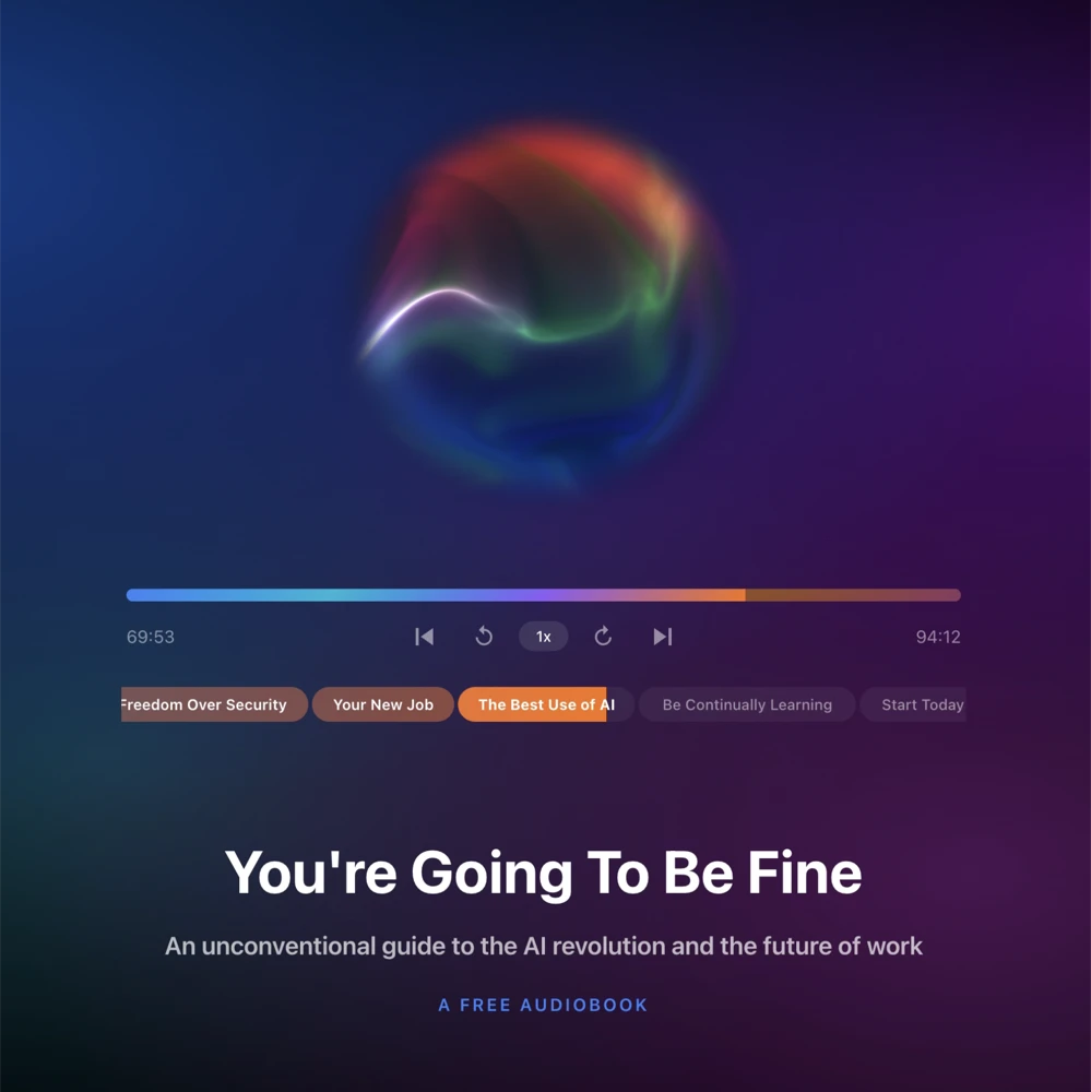 You're Going To Be Fine audiobook artwork.